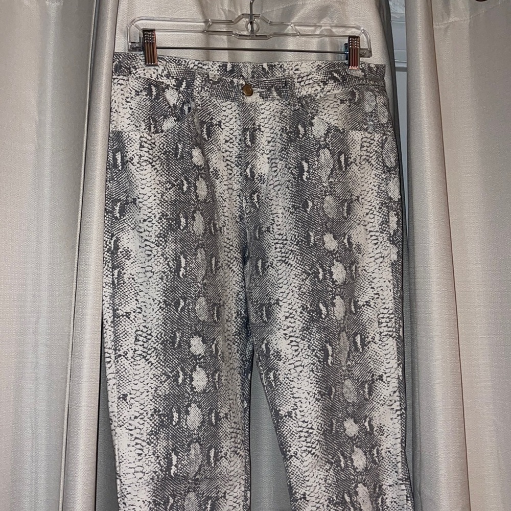 Saints & Hearts Bell Bottom Snake print Jeans!